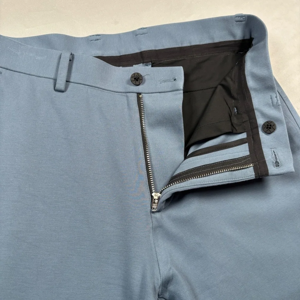 XSuit Performance Trousers Mens 30R Blue Stretch Tech Dress Pants‎ Slim Fit